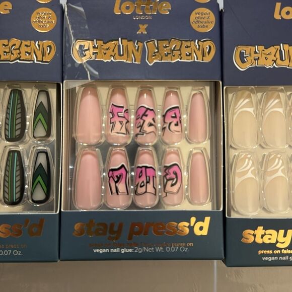 Lottie London x chaun legend stay pressed press on nails colorful  bundle - Picture 3 of 8